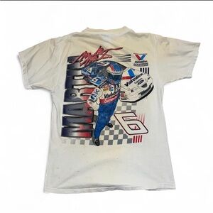 Vintage 1997 Mark Martin NASCAR Man And Machine Thrasher T-Shirt